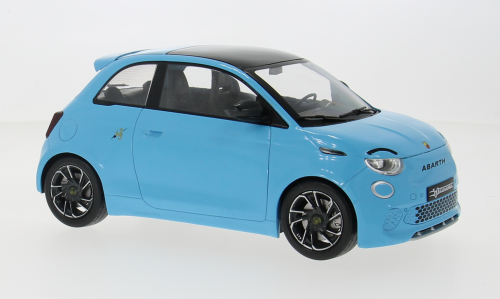 Fiat 500e Abarth 2024 Lichtblauw - 1:18
